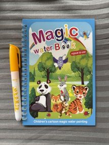 Тваринки водні дитячі розмальовки багаторазові з маркером водою Magic Water book