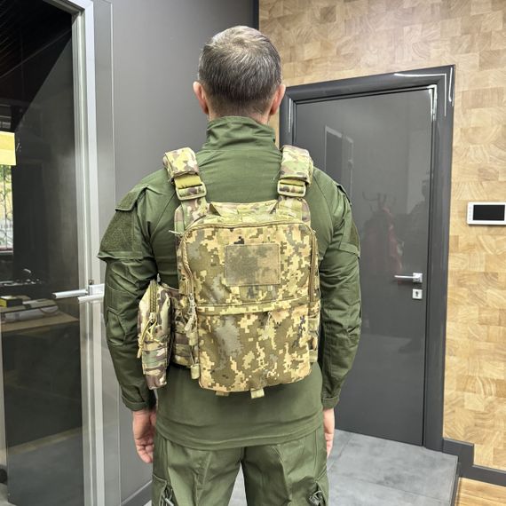 Підсумок-рюкзак сухарний на плитоноску з Моллі, Піксель, WINTAC, Cordura 1000D, сумка сухарна тактична, сумка сухарка армійська | Зображення 3