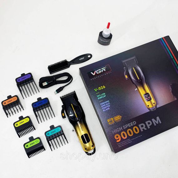 Акумуляторна машинка для стрижки VGR V-026 GOLD. Колір: золотий | Зображення 7