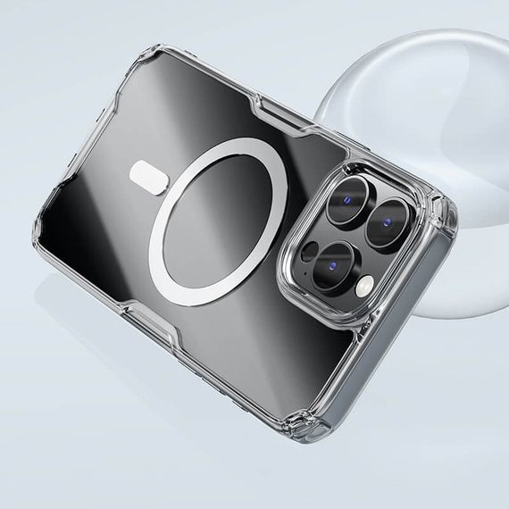TPU чохол Nillkin Nature Pro Magnetic для Apple iPhone 16 Pro (6.3") Безбарвний (прозорий) | Зображення 6