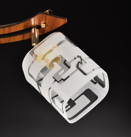 Люстра стельова на 4 лампочки 25306 Золото 31х15х70 см. | Зображення 3