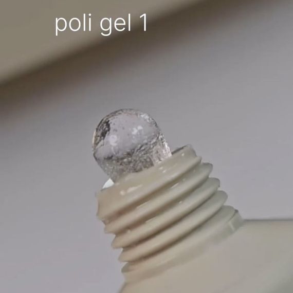 Полігель Saga Poly Gel №01 (прозорий) в тюбику 30мл | Зображення 1