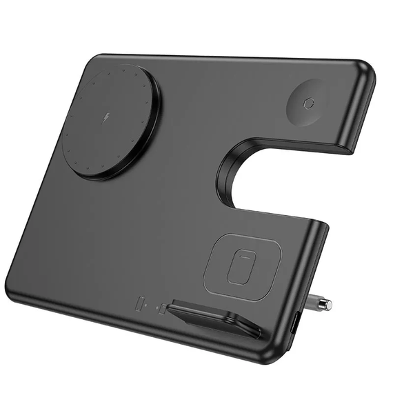 Бездротова зарядка Hoco CQ1 Geek folding 3-in-1 | Зображення 3
