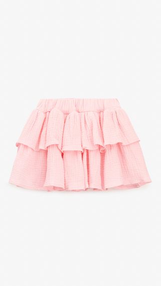 Спідниця однотонна для дівчинки Aura Style 5008-1 110 см Рожевий shop (2000999546624) | Зображення 2