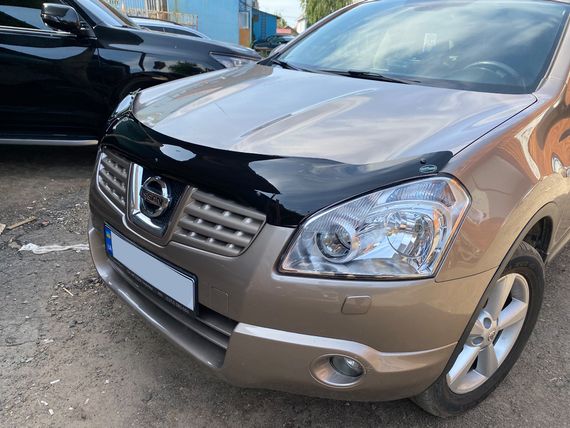 Дефлектор капота (EuroCap) для Nissan Qashqai 2007-2010 гг | Зображення 3