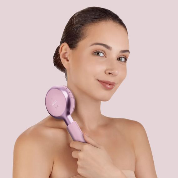 Звукова світлодіодна щітка для всього тіла GESKE Sonic LED Full-Body Brush&Intensive Exfoliator 9в1 aquamarine, Рожевий | Зображення 3