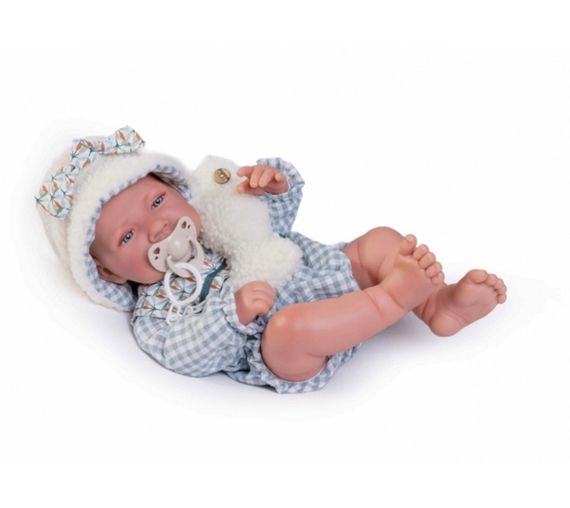 Іспанська Лялька Реборн Antonio Juan Новонароджений Вініловий Пупс Хлопчик Немовля з Іграшкою Антоніо Хуан 42 см | Зображення 1