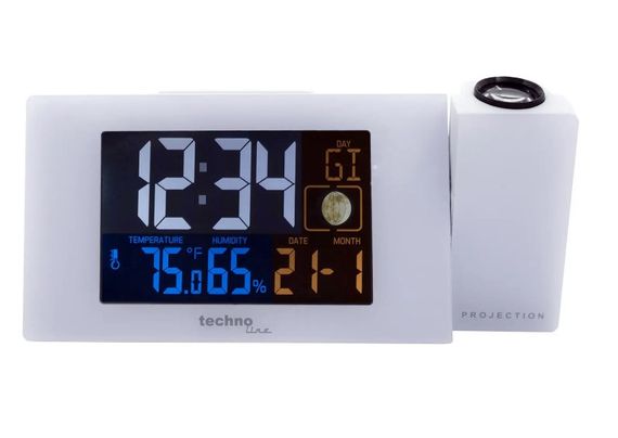 Годинник проекційний Technoline WT537 White (WT537) (DAS301197) | Зображення 1
