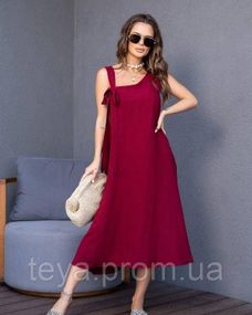 Платье для женщин цвет бордовый размер 5XL FI_008313