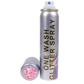 Глиттерный спрей для волос Розовый Stargazer One Wash Glitter Spray PINK 75 мл