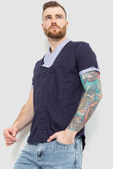 Сорочка чоловіча колір темно-синій розмір M FA_007343 | Зображення 2