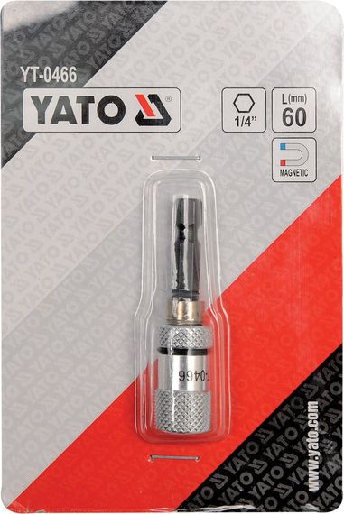 Магнітний тримач для викруткових насадок YATO 1/4" 60 мм (YT-0466) | Зображення 1