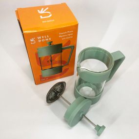 Стильный френч-пресс для чая и кофе Well Done WD-8053A 350 мл, Чайник заварник, Чайники для заварки QL-45