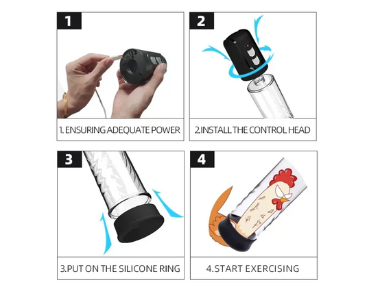 Автоматична вакуумна помпа із зарядкою від USB CANWIN Penis Pump — P402AU Sex Aura | Зображення 6