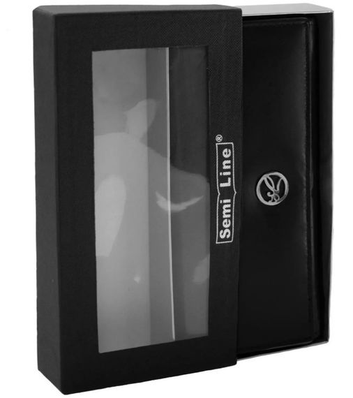 Гаманець жіночий шкіряний Semi Line RFID Black (P8273-0) (DAS303163) | Зображення 3