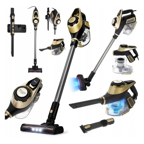 Вертикальний пилосос без мішка Adler AD 7083 ручний на 700Вт для прибирання будинку та автомобіля