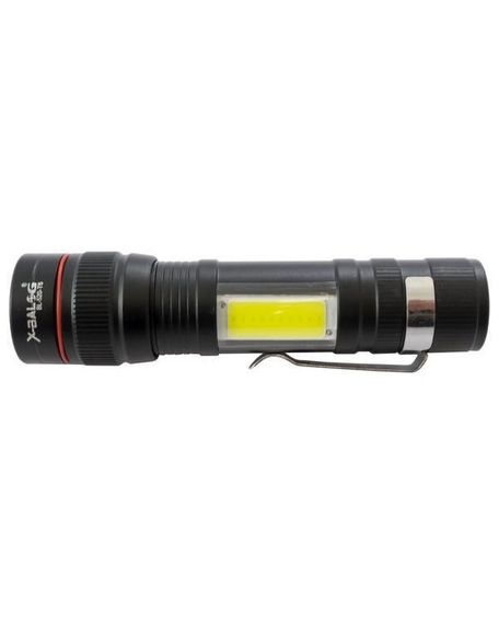 Ліхтар ручний X-Balog BL-520-T6 ХРЕ + COB, ЗУ mircoUSB, вбудований акумулятор, zoom | Зображення 1
