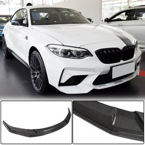 Накладка на передній бампер Lip V1 (для F87 M2 Competition, Карбон) для BMW 2 серія F22/23 2014-2021 рр