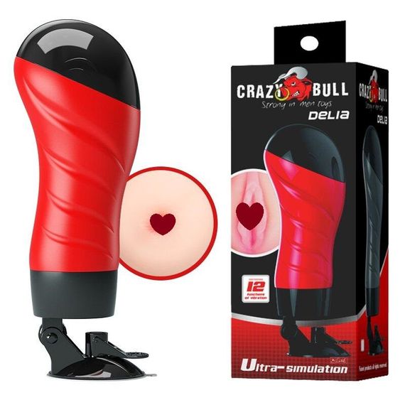 Мастурбатор анус с вибрацией CRAZY BULL - DELIA Anus, BM-00900T46Z-1 sexstyle