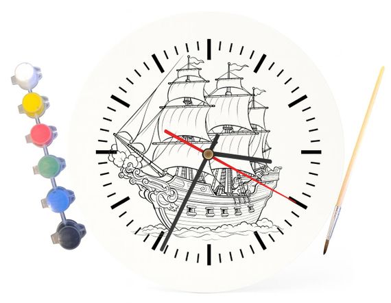 Детский набор для творчества часы раскраска Крутой внедорожник 30 см (Г0199) | Зображення 3