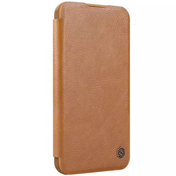 Шкіряний чохол-книжка Nillkin Qin Prop для Apple iPhone 16 Pro (6.3") Brown