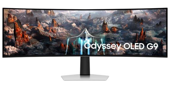 Samsung Монітор 48.7'Odyssey OLED G9 G93SC HDMI, DP, USB, MM, OLED, 5120x1440, 32:9, 240Hz, 0.3ms, CURVED (LS49CG930SIXCI)