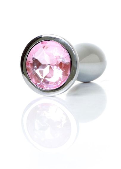 Анальная пробка - Jewellery Silver Plug M Pink Sex Aura | Зображення 1