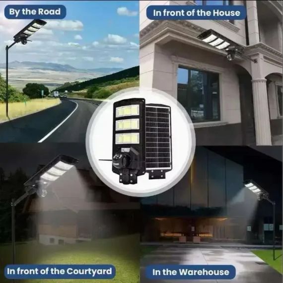 Камера-фонарь 4G уличный на солнечной батарее 300W с датчиком движения | Зображення 3