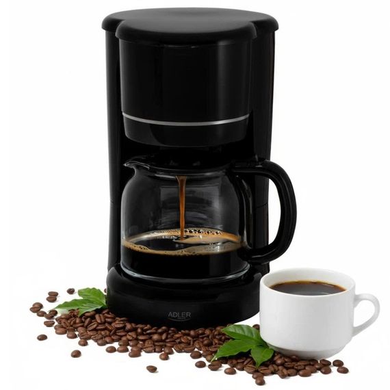 Кавоварка крапельна Adler AD 4383 black, 1.5Л, 900Вт | Зображення 2