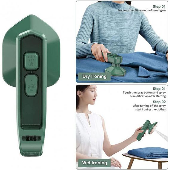 Портативна дорожня праска, праска міні дорожня з парою Mini Dry Iron with WC-668 Spray FZ-688 | Зображення 2