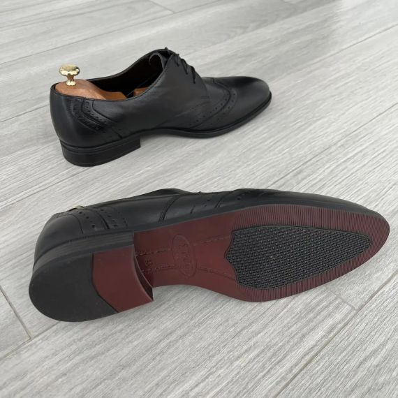 Туфлі броги чорні 39 розмір | Зображення 4