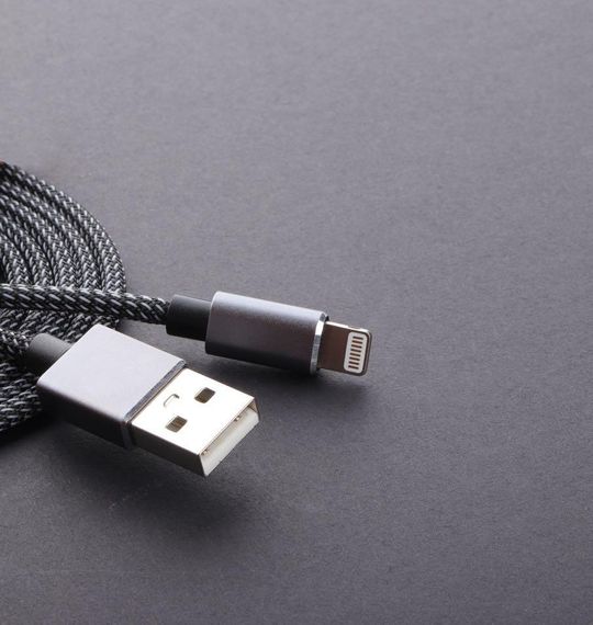 Кабель Aspor A132 Nylon USB – Lightning 2.4A/1.2м- черный | Зображення 3