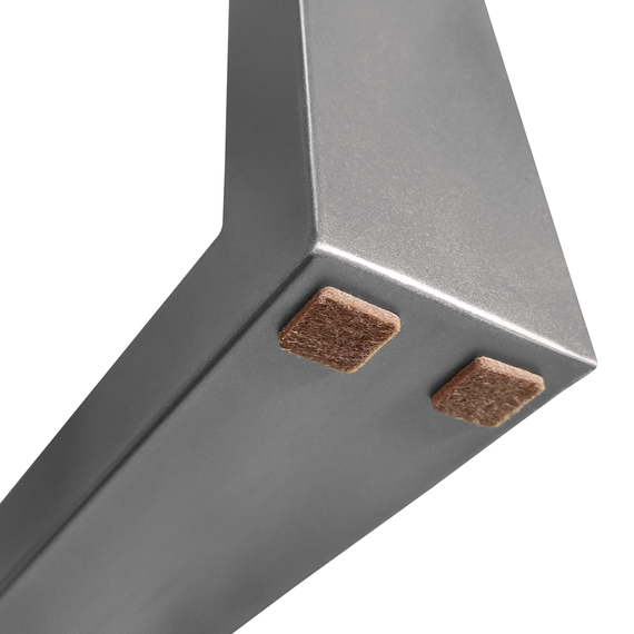 Опора для столу з металу 600×80mm, H=730mm (профільна труба: 80x20mm) Сірий | Зображення 4