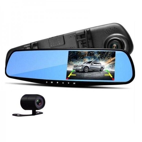 Зеркало видеорегистратор с камерой заднего вида  Vehicle Blackbox DVR Full HD | Зображення 1