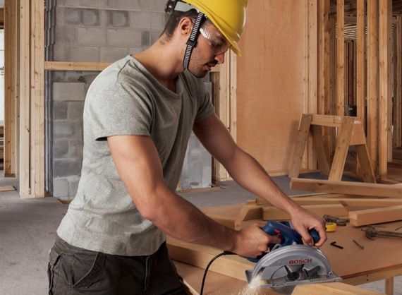 Пила дисковая GKS 140, ручная, 1400Вт, 184мм, 20мм, 3.7кг + Пильный диск Eco for wood (0.601.6B3.020) | Зображення 1