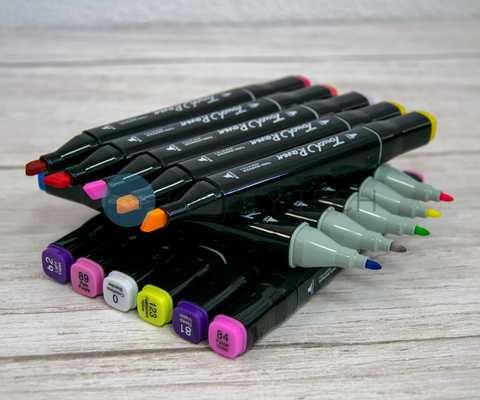 48 шт Набір двосторонніх скетч-маркерів для малюванняTouch на спиртовій основі | Зображення 6