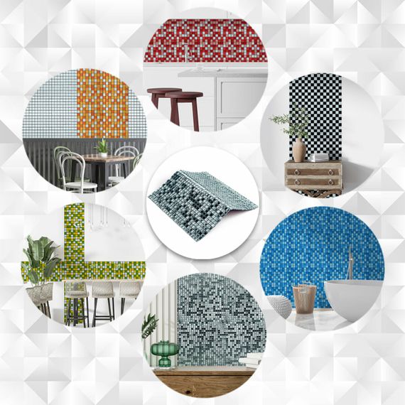 Мозаїка дзеркальна 298х298х4,5мм Срібло SW-00002371 | Зображення 5