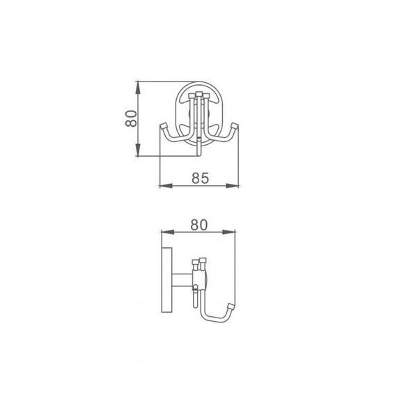 Гачок для рушників Frap F1905-3 | Зображення 1