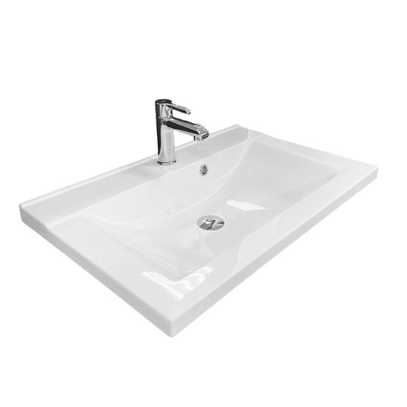 Раковина накладная Adamant QUANTO, прямоугольная (4824296206201)