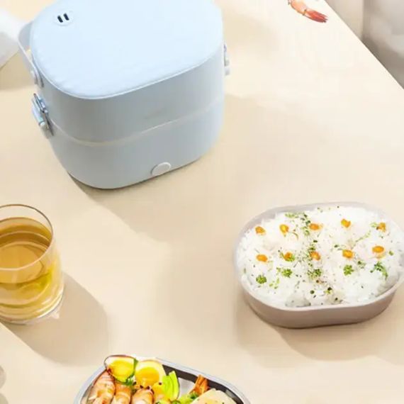 Ланч-бокс з підігрівом об'ємом 1 л на два контейнери з кришками LY-800 | Зображення 6