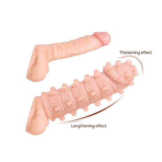 Насадка на член Kokos Extreme Sleeve ES.04 розмір M, потовщувальна, стимулюючий рельєф | Зображення 1