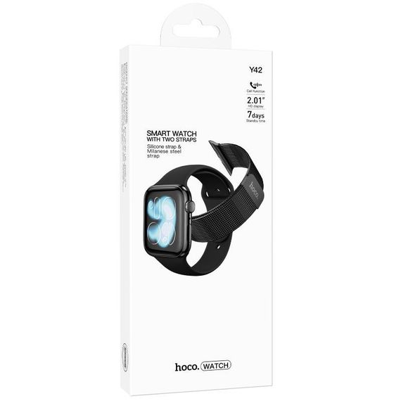 Смарт-часы Hoco Y42 Smart sports watch (call version) Black | Зображення 3