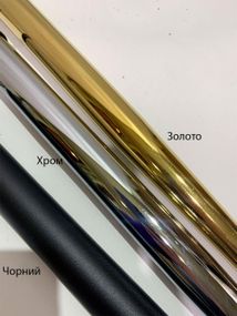 Крісло м'яке Chic GD на золотих металевих ногах велюр чорний DR-301