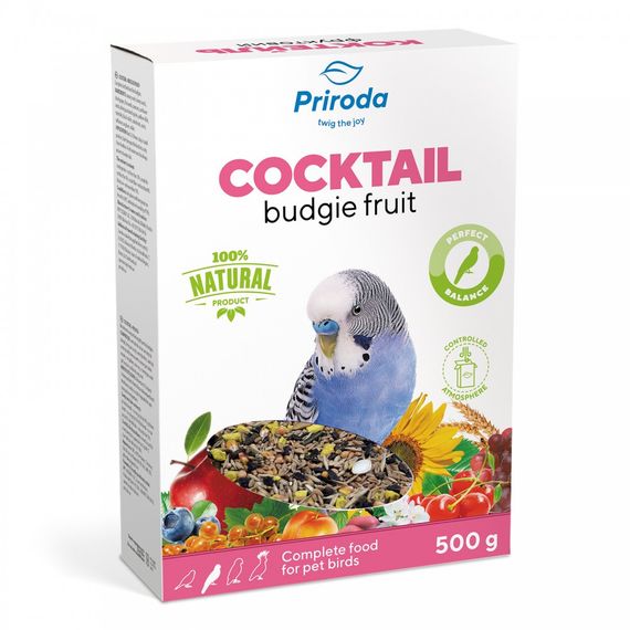 Корм Природа Коктейль для хвилястих папуг фруктовий 500 г | Зображення 2