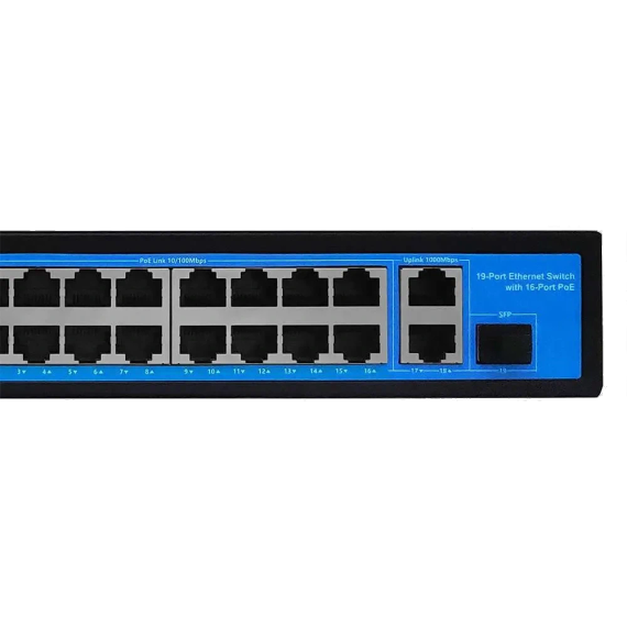 Ewind EW-S1919CF-AP PoE Комутатор 19 портів некерований | Зображення 2