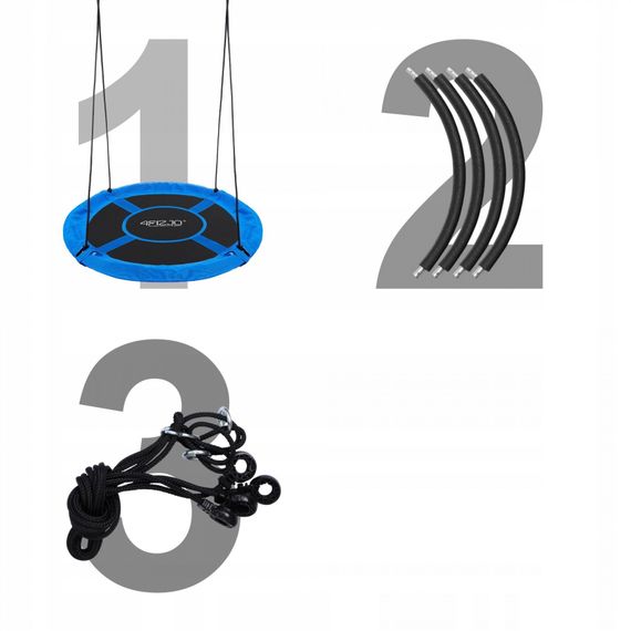 Гойдалка-гніздо кругла 4FIZJO XL 110 см 4FJ0599 (P-5907739316677) | Зображення 8