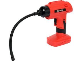 Компресор акумуляторний YATO Li-Ion 120Вт, 2 Агод, 1 MPa, 25 л/хв, кабель- 25см, зарядн. пристрій YT-82950