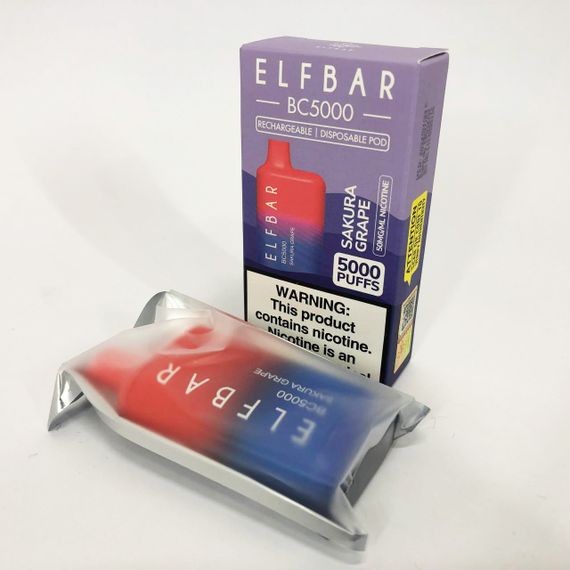 Elf Bar BC5000 смак Сакура Виноград (Sakura Grape) | Зображення 2