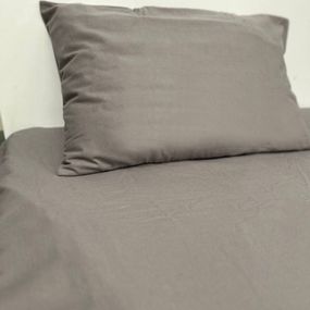 Простынь на резинке SoundSleep Delicacy фланель 90х200 см серая (94287073)