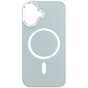 Шкіряний чохол SnapCase with Magnetic Fit для Apple iPhone 16 (6.1") Grey